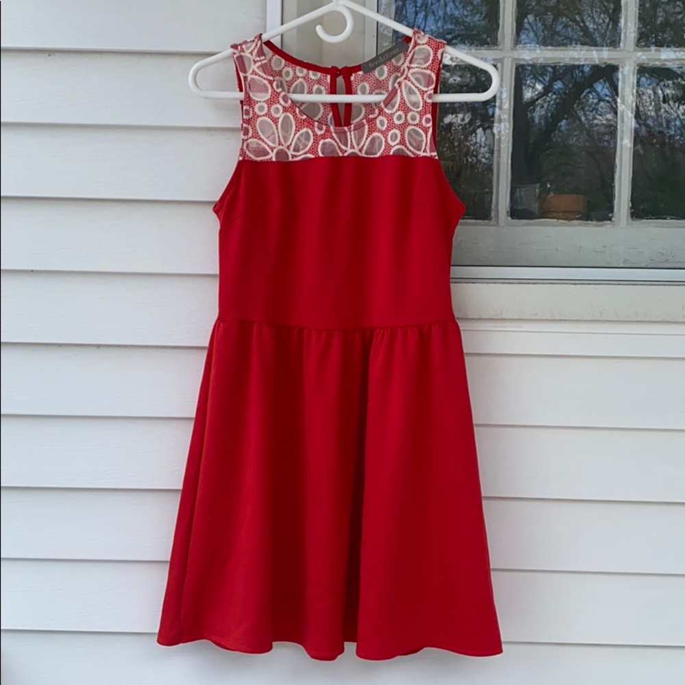Red Fin and Clover Dress size Large